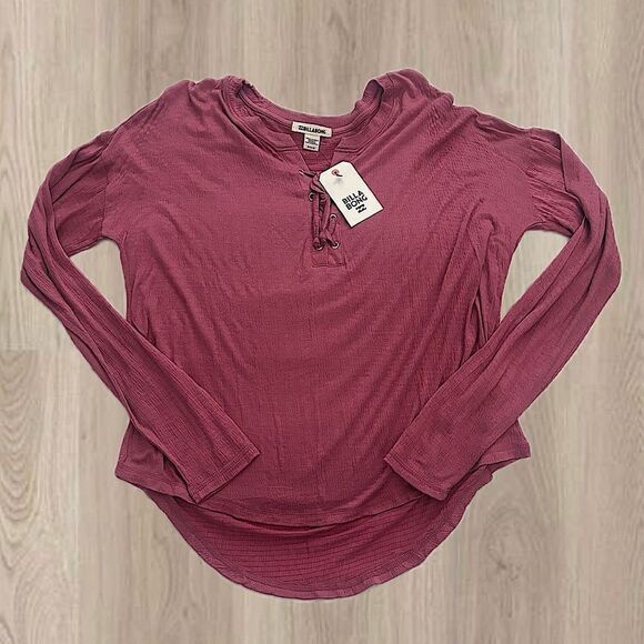Billabong Longsleeve with Shoelace Neckline - Picture 1 of 6